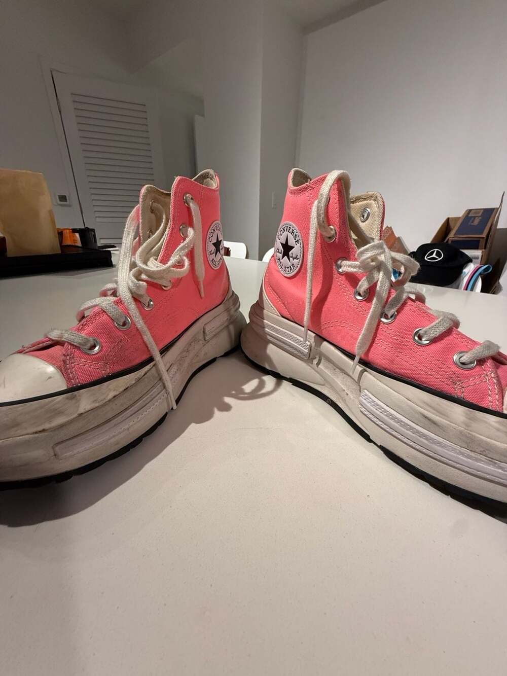 Converse Run Star Legacy CX High Top Pink Sneakers Size 8.5 - Picture 5 of 11
